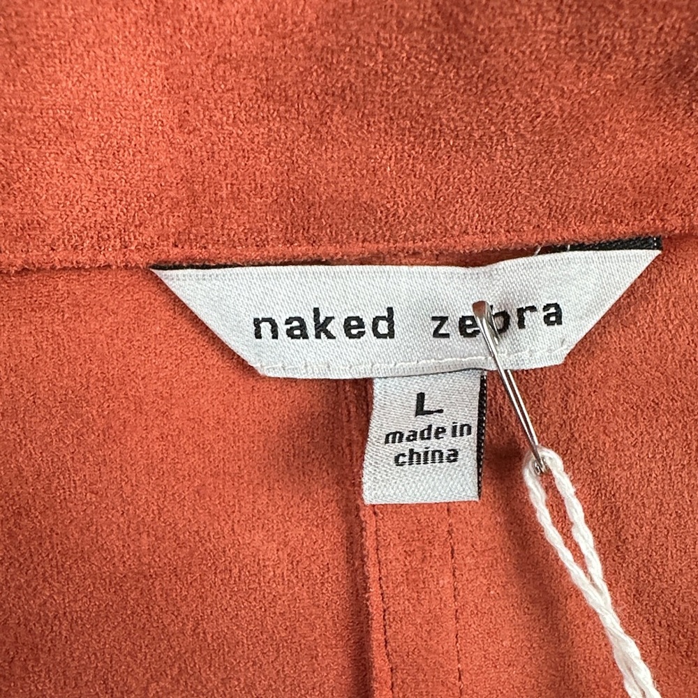 Naked Zebra Rust Suede Utility Moto Jacket - Picture 2 of 9